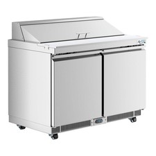 48" VersaHub WiFi-Enabled 2 Door Front Breathing Cutting Top Sandwich Prep Table