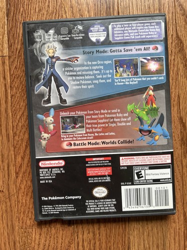 Pokemon Colosseum (Nintendo GameCube, 2004) Nur Artwork Hülle OHNE HANDBUCH ODER SPIEL - Bild 3 von 11