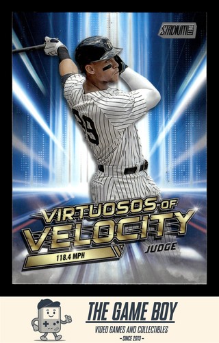 2023 Stadium Club Virtuosos of Velocity #VV-4 Aaron Judge New York Yankees