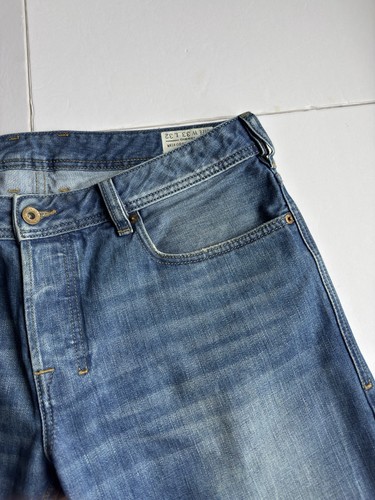 Diesel Men's Zatiny Jeans 34x31 Blue Faded Denim Bootcut Distressed Y2K* Grunge - Bild 6 von 13