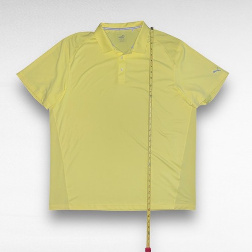 Puma Golf Yellow Performance Polo Moisture Wicking Collared Herren Shirt Gr. XXL - Bild 8 von 9