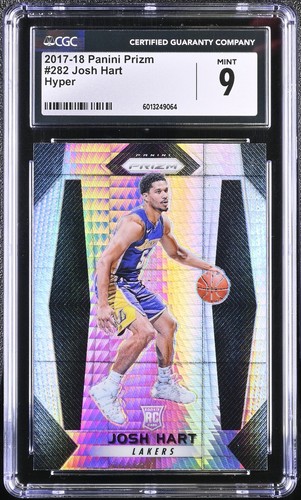 Josh Hart RC Rookie 2017-18 Prizm Hyper #282 CGC 9 LA Lakers - Bild 1 von 2