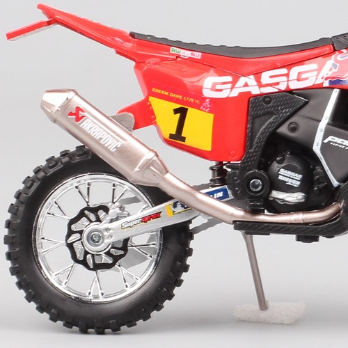 1/18 Bburago GASGAS RX450F Bici da Rally Fuoristrada Motociclo Modello Motocross - Foto 11 di 13