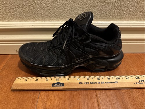 Nike Air Max Plus Triple Black 604133-050 Running Athletic Shoes Sneakers Mens 9 - Picture 2 of 23