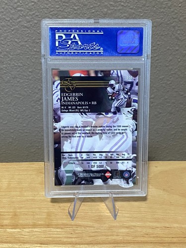 2000 EDGERIN JAMES COLLEGIATE EDGE GRADED UNCIRCULATED CARD #148 PSA 9 /5000 - Bild 2 von 2