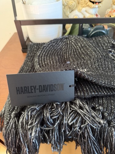 Harley Davidson Women's Hat and Scarf Gift Set - Black Beauty 97678-24VW NWT NEW - Picture 2 of 5