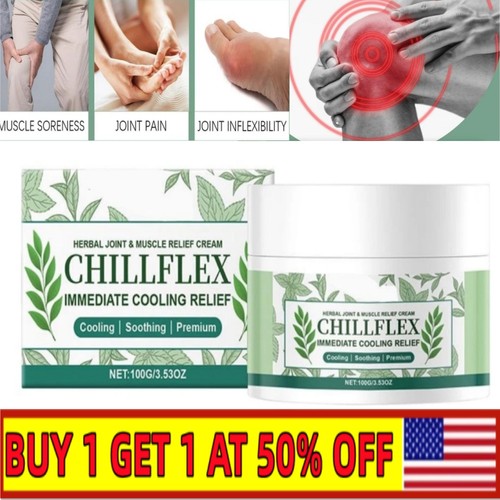 CHILLFLEX Menthol beruhigende Creme Gelenkaktivitäten im ganzen Körper 3,5oz ~