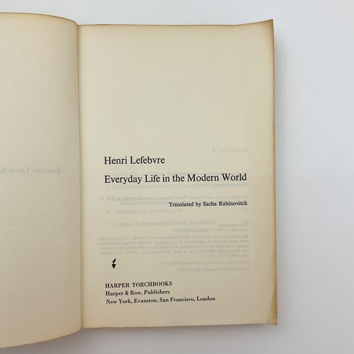Everyday Life in the Modern World Sociology Paperback Book Henri Lefebvre 1971 - Picture 6 of 19