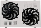 Aluminum Shroud Electric Fan Kit 12" Dual Fans for 1973-1991 Chevy #R046