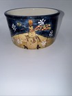 CERTIFIED INTERNATIONAL Susan Winget 5" Ceramic Blue Snowman Serving Candy Dish