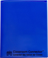 Classroom Connector  Multi-Pocket School-To-Home Portfolio, Blue, 15/BX 32305 ,