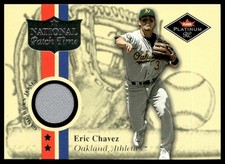 2001 Fleer Platinum #NNO Eric Chavez National Patch Time