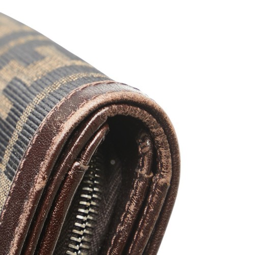 FENDI Zucca Bifold Wallet 31052 Brown Canvas Leather - Picture 6 of 13