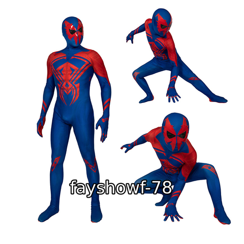 Spider-Man Cosplay Tights Adult Kid Spandex Bodysuit Halloween Perform Suit Gift - Picture 2 of 34
