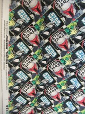 STAR WARS Poster Collage "MANDALORIAN" By Camelot Fabrics COLORFUL 1YDX44"