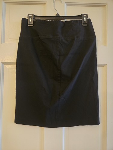 Women's Medium Maternity A Pea In The Pod Black Pencil Business Skirt... - Picture 2 of 3