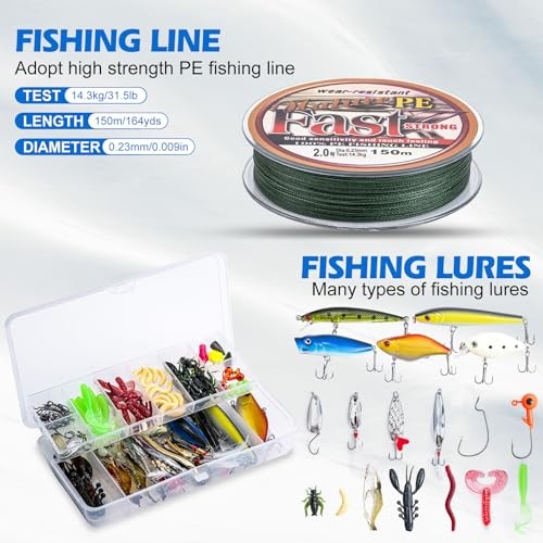 Fishing Rod and Reel Combos,1.8M-2.7M Telescopic Fishing Pole Spinning Reel - Picture 7 of 8