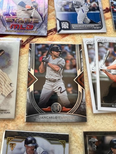 Giancarlo Stanton 17 different cards, Topps Museum, Pristine, Chrome, Inception! - Picture 7 of 11