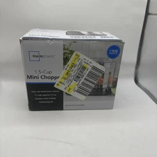 Mainstays 1.5 Cup, One-Touch Pulse Mini Food Chopper, Black New In Box
