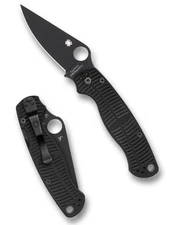 Spyderco Paramilitary 2 Salt Knife CPM MagnaCut DLC Blade Black G-10 C81GMCBKP2