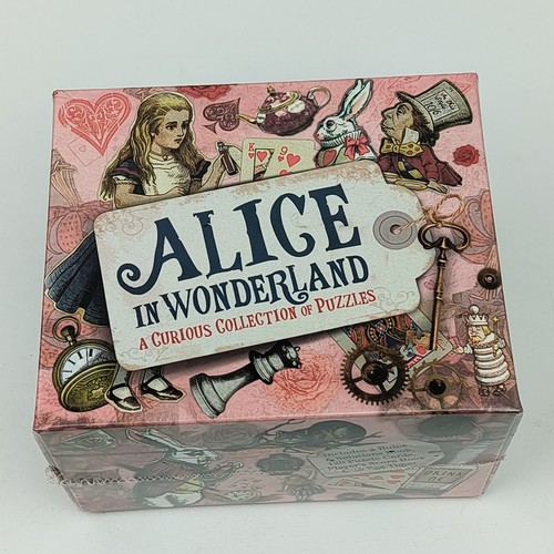 Alice im Wunderland Kuriose Sammlung von Puzzles Spiel Knobelspiel Neu Versiegelt