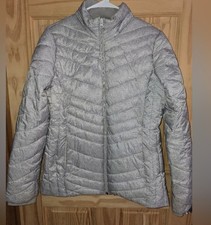 Women's Gray Puffer Jacket Small