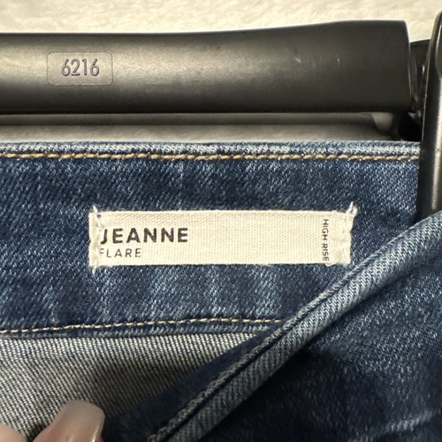 Dear John Jeans Women 29 Blue Jeanne Flare Leg Mid Rise Denim American Classic - Picture 5 of 17