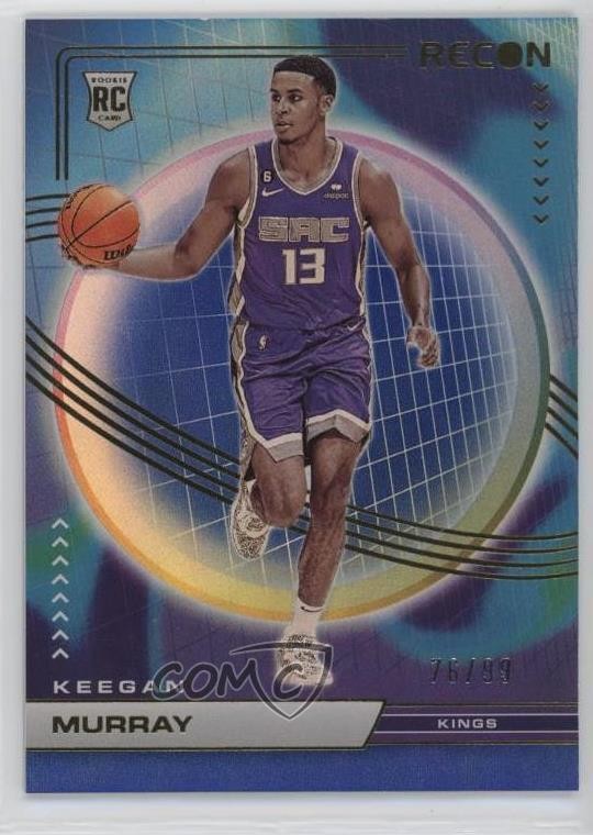 2022-23 Panini Recon Rookies Holo Blue 76/99 Keegan Murray #202 rf2