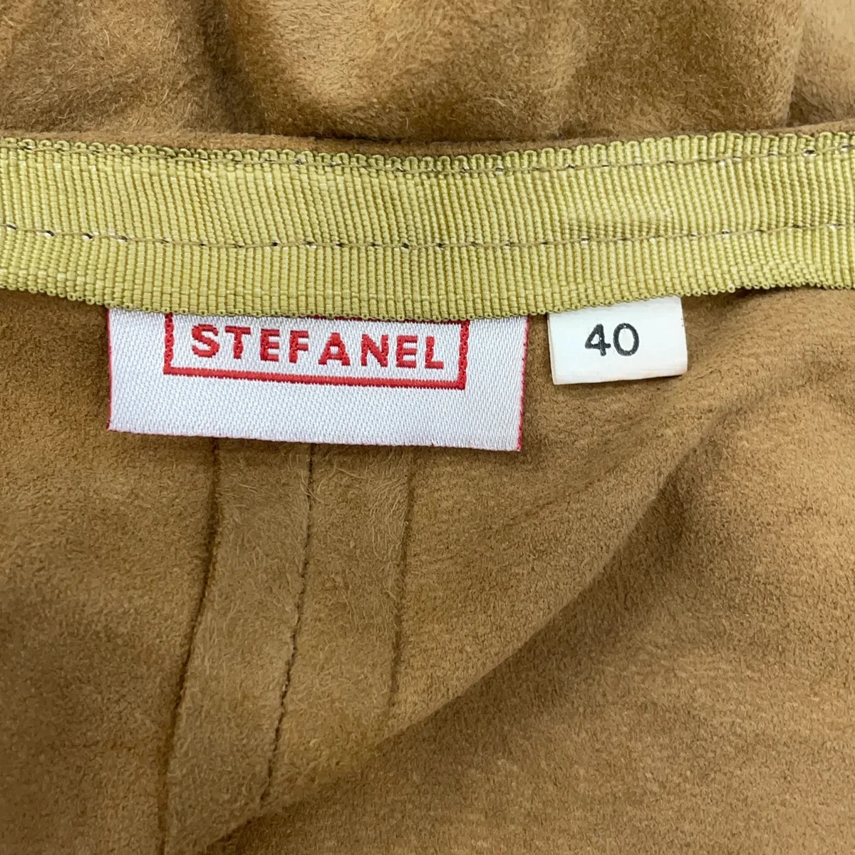 Stefanel, Wickelrock, Größe: 40, Braun, Leder, Einfarbig, Damen #rQW
