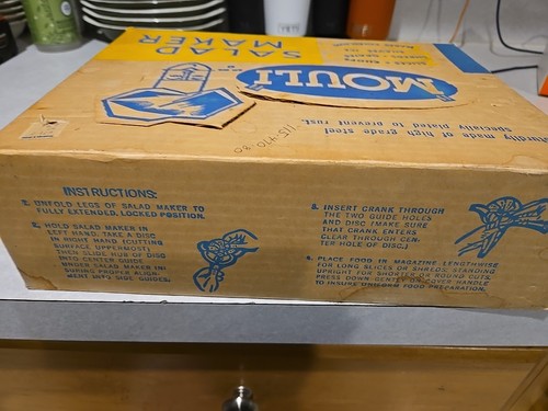 MOULI Salad Maker Slicer Grater Shredder Complete W/ Box & Paperwork ! - Picture 7 of 8