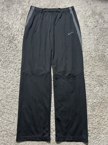 Felpa Nike uomo pista sciolta nera grigia tasche medie palestra Y2k larga - Foto 1 di 9