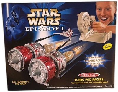 Star Wars Episode I Action Fleet Turbo Pod Racers Ody Mandrell 1999 Neu in OVP