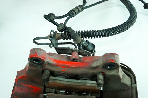 03-10 Juego de pinzas de freno delanteras traseras Brembo rojas 5111 Porsche Cayenne GTS 957 OEM - Imagen 19 de 24