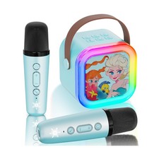Frozen-Themed Kids Karaoke Machine for Girls with 2 Wireless Microp... Fast Ship