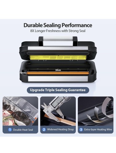 Vacuum Sealer Machine, Beelicious® 95KPA Fully Automatic 1-IN-10Food Sealer - 第 4/7 張圖片