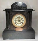 Antique ANSONIA USA MARBLE Mantle Clock 1880's 35cm 12kg!