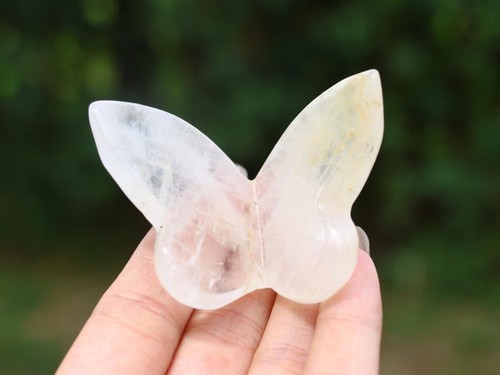 2,3" Natürlicher Klarer Quarz Butterly Kristall Butterly Schnitzen Reiki Heilung Geschenk 1 Stck. - Bild 3 von 8