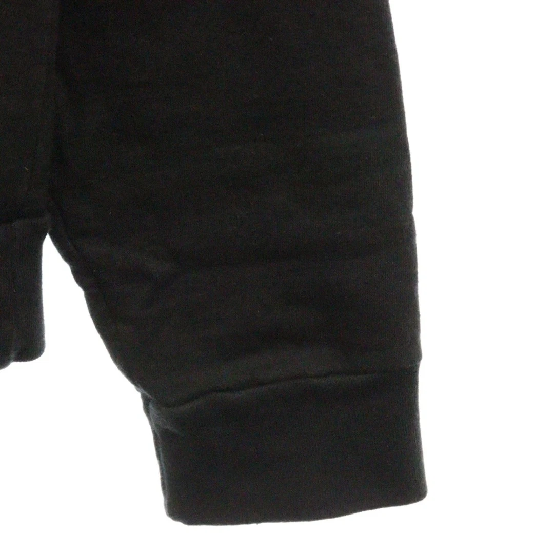 Felpa con cappuccio pullover CHROME HEARTS SWTSHRT PLVR stampa ferro di cavallo Osaka nera usata 3019