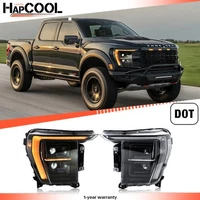 Headlight Headlamp LED Assy For 2021-2023 Ford F150 XLT Lariat Quad Sequential (For: More than one vehicle)
