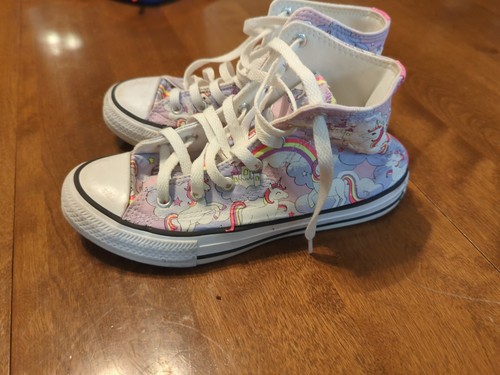 Converse Kids' Chuck Taylor Unicorn Rainbow All Star Sneaker Size W4 - Picture 5 of 24