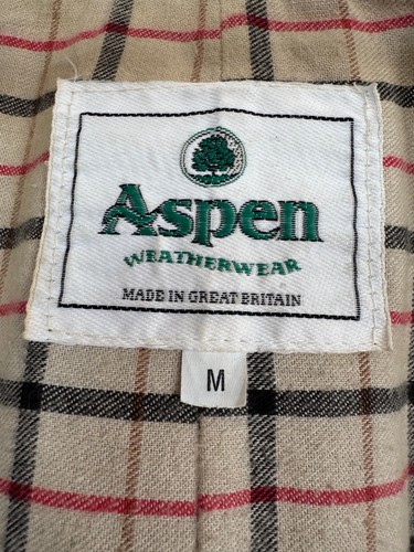 Vintage Millerain wasserdichter hellbrauner Trenchcoat/Jacke mit Kapuze von Aspen Weatherwear - Bild 14 von 15