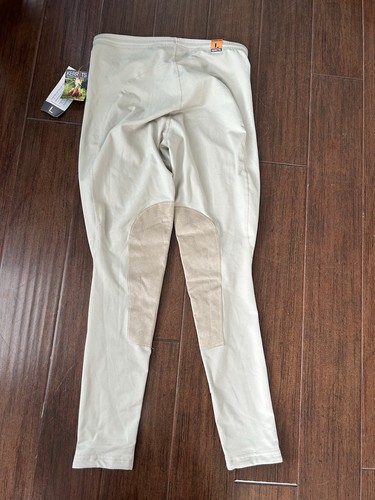 NWT Kerrits Flow Rise Knee Patch Performance Tight Tan Size Large - Picture 6 of 8