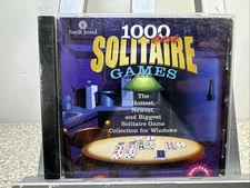 1000 Best Solitaire Games Swift Jewels (PC, Windows 2000 or Higher) Brand New