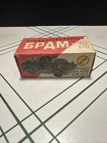 Vintage Russian 1:43 Scale BRDM-2 Military Combat Reconnaissance Patrol Vehicle - Picture 1 of 5