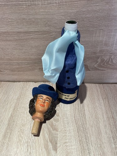1960s Charchter Wine Bottle Decanter Novelty Lady Breweriana Ornament Kitch (1 - Picture 7 of 13