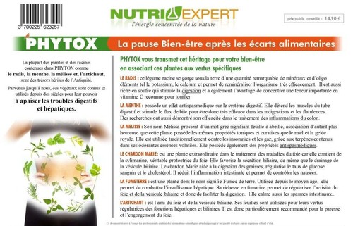 Phytox Régulateur et Stimulant Naturel Hépatique et Digestif - Picture 3 of 4