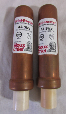 #ad #ad Sioux Chief 660 V82B Mini Rester AA Size 1 2quot; Male CPVC WH Arrestor Lot of 2 $18.74