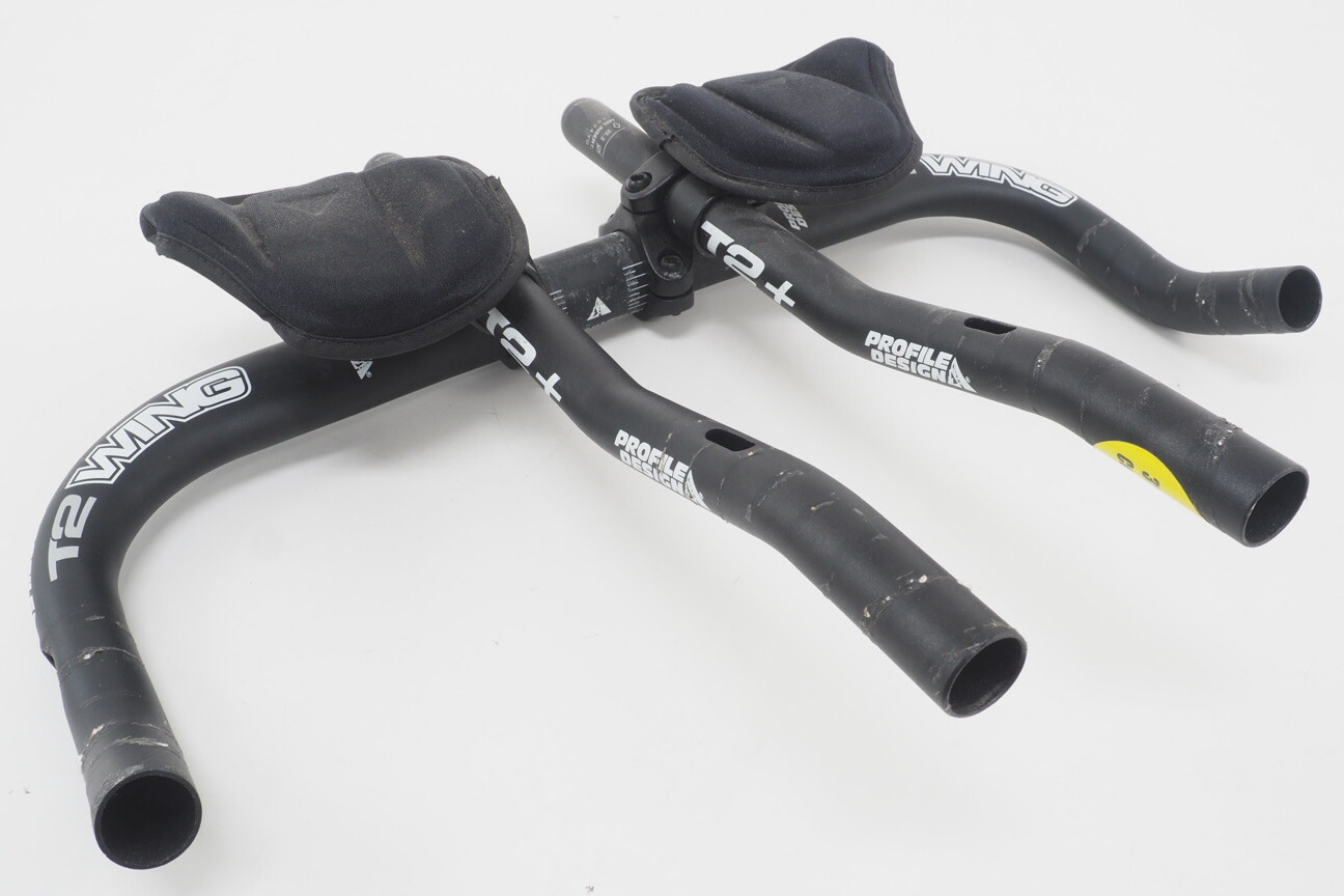 Profile Design T2 Wing Road Bicycle Aerobars 40cm Width w T2+ Extensions Profile Design T2 Wing Road Bicycle Aerobars 40cm Width w T2+ Extensions