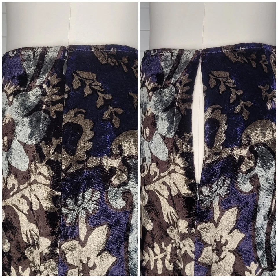 The Limited Años 90 Vintage Paisley Terciopelo Caprichoso Caprichoso Bruja Mágica Talla 2 Foto 2 de 4