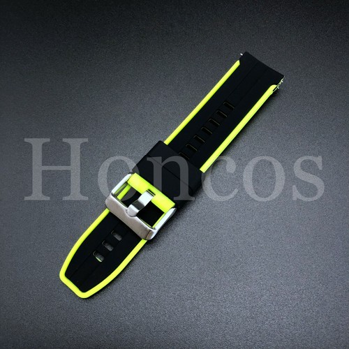 20-22MM Soft Silicone Rubber Watch Band Strap Fits For IWC Quick Release Bar - Picture 48 of 57